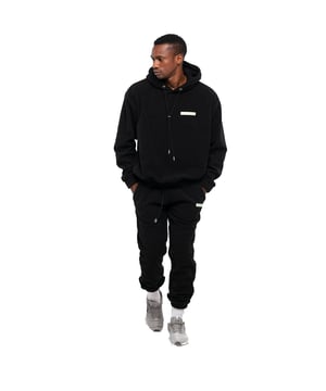 Tom Barron Oversize Fleece-Trainingsanzug-Set für Herren