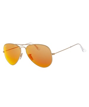 Aviator Flash Lenses Sonnenbrille mit Metallrahmen.
 Rahmenform: Aviator.
 100 % UV-Schutz.
 Antireflexlinsen.
 Alle unsere Produkte werden in der Originalverpackung versendet.
 Inklusive Glasreinigungstuch, Echtheitszertifikat und Garantie.

 Reflektieren Sie Ihren Stil mit Ray-Ban Aviator Flash-Gläsern. Die Ray-Ban RB3025 Aviator-Blitzgläser haben mit ihrer einzigartigen Kombination aus Tropfenform und Blitzglas die Marktstandards neu definiert.
 Maßnahmen: Linsenhöhe: 54,2 mm. Linsenbreite: 62 mm. Brücke: 14 mm. Bügel: 140 mm
 Komposition: Metall
 Pflege:
Reinigung und Wartung:
 - Reinigen Sie die Gläser mit Wasser und Seife.
 - Verwenden Sie keine schmutzigen oder scheuernden Tücher, da diese die Eigenschaften der Filter beeinträchtigen können.
 - Verwenden Sie nur Originalzubehör und Ersatzteile.