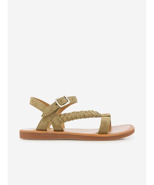 Presenting the exquisite Girls Leather Plagette Antik Sandals in Brown by Pom D Api, a luxurious addition to your girl's holiday wardrobe. Here's why it's irresistible: Chic Design: These sandals exude an air of elegance with an alluring brown tone and Antik finish, making them a stylish statement piece.  Supreme Comfort: Top-grade leather ensures extreme comfort and durability, perfect for your little one's daily adventures.  Elevate her Look: These sandals provide a sophisticated touch to any outfit. Don't wait - add these Sandals to your holiday shopping list for a flair of style and comfort!