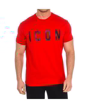 Camiseta de manga corta Dsquared2.
Cuello redondo con acabado acanalado.
Estampado de la marca en el frontal.
Costuras vistas a tono.
 Composición: 100% Algodón
 Cuidados:
Lavar a mano.
Planchar a temperatura baja.
No usar lejía.
No usar secadora.
No lavar en seco.