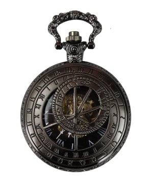 Automatisch zakhorloge Mechanisch Peaky Blinders Vintage Double Hunter Automatisch vintage retro klassiek zakhorloge Mechanisch bediend (GEEN BATTERIJEN NODIG!) Wordt compleet geleverd met fluwelen zakje