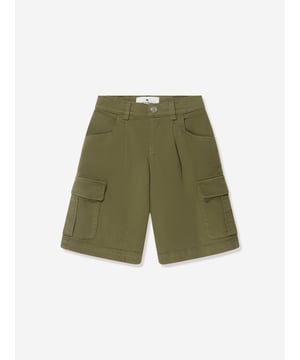 Etro depict modern sophistication in their beautifully constructed Italian designs. These boys green shorts are reflective of the label's passion for utilitarian wear reconceptualised into contemporary fits. Crafted with cargo pockets and an embroidered Pegasus on the side corner. Belt Loops 92% Cotton  6% Modal  2% Elastane Embroidery: 100% Polyester
