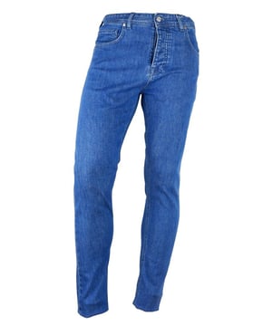 Jeans de denim para hombre Aquascutum en color azul claro  
  Elaborados con algodón de calidad  
  Diseño clásico de 5 bolsillos  
  Parche negro en la parte trasera  
  Cierre de botones en la parte frontal  
  Hecho en Italia  
  Disponible para compra en nuestra plataforma mayorista en línea  
Material: 100% algodón