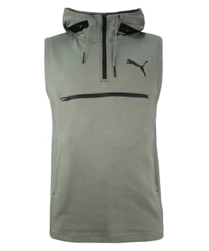Puma Evo Sl ärmellose Herren Hoodie Jumper Activewear Argave Green 574519 02 A58d