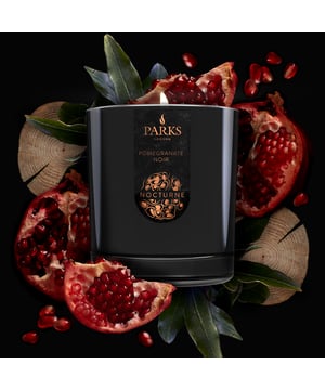 Voluptuous red pomegranate in a dark, sensual blend of blonde woods, amber and musk, with a hint of honey for golden warmth.