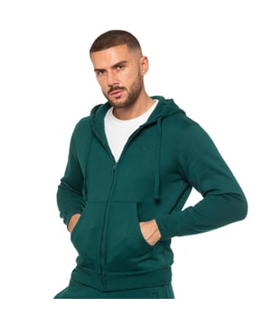 Enzo Mens Sudadera con cremallera regular. Ideal para usar para ropa casual y de trabajo, mangas largas y bolsillos, sudadera con capucha con cordón ajustable. Mantén tu cuerpo caliente y cómodo, esta sudadera con capucha larga cubre bien tu cuerpo, disponible en 5 colores. 50% algodón 50% poliéster. Lavable a máquina.