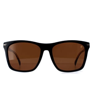 David Beckham Rectangle Mens Black Brown DB1054/F/S  Sunglasses are a sophisticated and stylish accessory that will elevate your fashion game to the next level. With a sleek and contemporary rectangle design, these sunglasses are the perfect addition to any outfit, whether you're dressing up for a special occasion or keeping it casual on a sunny day.