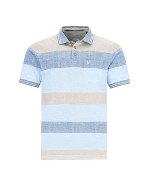 Das Hajo Poloshirt für Herren kombiniert klassisches Design mit modernen Details und bietet so eine ideale Wahl für den modebewussten Mann. Dieses kurzärmlige Poloshirt ist mit einem eleganten Polokragen und einer praktischen Knopfleiste ausgestattet, die für einen traditionellen, aber stets aktuellen Look sorgt. Das Highlight dieses Stücks ist die feine gestreifte Musterung, die dem Shirt eine dynamische Note verleiht und es von anderen Poloshirts abhebt.  Eine kleine Brusttasche mit einem dezenten Logostick verleiht nicht nur praktischen Nutzen, sondern auch einen Hauch von Raffinesse. Gefertigt aus hochwertigen Materialien, garantiert dieses Poloshirt nicht nur Langlebigkeit, sondern auch außergewöhnlichen Tragekomfort. Der Regular Fit sorgt für eine angenehme Passform, die genügend Bewegungsfreiheit bietet, ohne dabei zu weit oder zu eng zu sitzen.  Ob für einen lässigen Tag im Büro, einen entspannten Nachmittag auf dem Golfplatz oder ein Treffen mit Freunden - dieses Poloshirt von Hajo ist die perfekte Wahl. Es lässt sich problemlos mit Jeans, Chinos oder Shorts kombinieren und ist damit ein echtes Multitalent für jede Garderobe. Ein Muss für jeden, der Wert auf Qualität, Komfort und Stil legt.