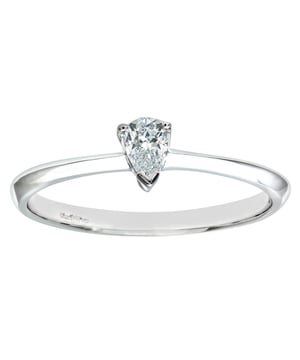 9K (375) witgoud: 1,5 gram; # Diamant: 0,15 ct