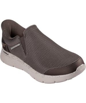 Nur hineinschlüpfen und flexiblen Komfort und Stil genießen - mit den Skechers Hands-Free-Slip-Ins Go Walk Flex - Ojai. Dieses schnürlose Design verfügt über unser exklusives Fersenpolster, ein Mesh-Obermaterial und eine leichtgewichtige Ultra Go gedämpfte Zwischensohle.
