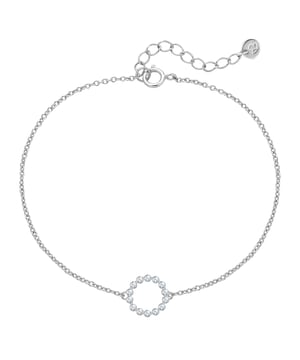 Do you love timeless jewelry with a modern circle? Then the elegant bracelet from the Glanzstücken München brand is just right for you. The circular pendant, set with sparkling zirconia, brilliantly highlights your wrist. Made of high-quality 925 sterling silver and rhodium-plated, it remains tarnish-proof and maintains its elegant look. The practical spring ring clasp ensures secure wearing comfort and can be opened and closed effortlessly. Whether as an elegant evening accessory or a sparkling daytime highlight - this bracelet is versatile and stylish. Treat yourself to a piece of luxury or give it as a gift to someone special!