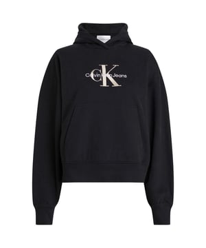 Color: Ck Black BEH Mangas: Largas Escote: Capucha Detalles: Bolsillo central y logo de la marca cosido en el frente Largo: Normal Ajuste: Regular Ocasión: Tiempo libre