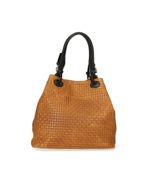 Damen-Shopper mit zwei Fächern, verstellbarem Griff und verstellbarem, abnehmbarem Schulterriemen. Italienisches Handwerksprodukt aus echtem, gewebtem, bedrucktem Wildleder. Hergestellt in Italien
