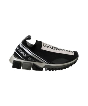 Marke: Dolce & Gabbana.
  Modell: Lassige Sport-Sneaker.
  Farbe: Schwarz Weiss.
  Material: 10% Elasthan 10% PA 70% PL 10% Sonstiges.
  Sohle: Gummi.
  Logo-Details.
  Hergestellt in Italien.
  Exklusive und hohe Handwerkskunst.