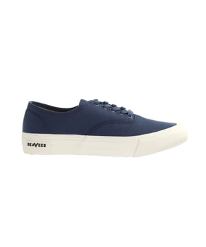 Seavees Legend Sneaker Standard Lace-Up Blue Canvas Mens Trainers