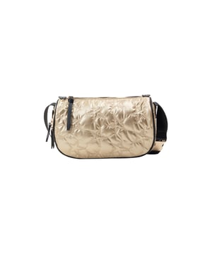 Met de gewatteerde handtas van myMo ROCKS heb je een stoer en praktisch accessoire, gemaakt van een zacht buitenmateriaal met een sterrenmotief in reliëf. De robuuste ritssluiting loopt over de tas heen, waardoor je gemakkelijk spullen op kunt bergen. De brede draagriem is verstelbaar en wordt onderbroken door een korte schakelketting.  Kleine tas