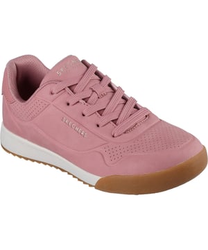 Der Retro-Stil bekommt ein modernes Update in Skechers Street Zinger 2.0 - Arwen. Diese klassische Silhouette verfügt über ein Schnür-Duraleather-Obermaterial mit Prägungsdetails und eine gepolsterte Skechers Air-Cooled Memory Foam Innensohle.