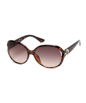 Gafas de sol de mujer de color marrón - Guess GF0366-6052F• material: resina• color: marrón• tamaño: 60/17/135 mm (longitud de la lente / ancho del puente / longitud de la varilla)  DEGRADED-CATEGORY 3