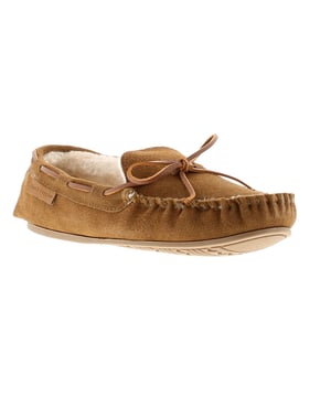 hush puppies allie leren dames dames pantoffels tan. Lederen bovenkant. Stoffen bekleding. Synthetische zool. Dames dames dames sude gezellige memory foam comfort slipper.