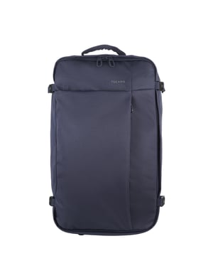 Unisex-Koffer mit Reißverschluss. eine offene Innentasche. zwei vordere Außentaschen mit Reißverschluss. fehlender Schultergurt. Griff aus Polycarbonat. ein Innenfach.  externes Material.  Innenraum aus recyceltem Polyethylenterephthalat. Maße: 36x63x20 cm. Modeprodukt