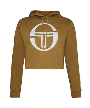 Sergio Tacchini Goran Hoodie Womens Cropped Sweatshirt Camel Trui 38072 499