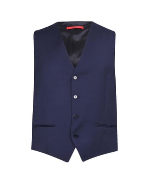 Boss Vin182 Waistcoat Mens - Elevate your formal wardrobe with this Waistcoat by BOSS. Crafted from a soft blend of quality materials. This waistcoat features a four button closure and two small pockets, while the buckle fastening to the lower back allows you to adjust the fit. The look is finished with the BOSS branding, delivering instant recognition.