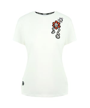 Puma x Mr Doodle Camiseta de la tripulación de la tripulación del cuello blanco 598691 02