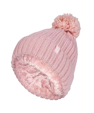 Like the original Heat Holders ladies pom pom but with a modern styled knit, this Arden styled hat like the original aims to keep you cosy and warm whilst keeping you fashionable with their contemporary style and knit. These ladies bobble hats have a fleece plush insulating lining, called Heatweaver, that is even more effective at holding warm air than any regular lining. This lining is designed to be soft with a luxurious feel whilst holding warm air close to your skin, effectively keeping the cold air out. All of this is designed to ensure that you are toasty warm throughout the cold weather. This Arden style pom pom hat has a turn over cuff and a fluffy soft pom pom on the top. This hat has a rib construction knit to keep the hat secure and more durable. These ladies Heat Holders Arden styled pom pom hats are available in 5 colours including coral, denim and light grey. They are made from 55% Polyester, 45% Acrylic on the outside of the hat and the lining is made from 100% Polyester. They come in one size and they are machine washable.
