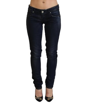 Blue Low Waist Slim Fit Women Denim Jeans
  Brand new with tags
  100% Authentic ACHT Jeans
  Slim fit cut
  Zipper and button closure
  Color: Blue
  Model: Low Waist Slim Fit Denim
  Zipper closure
  Logo details
  Material: Cotton