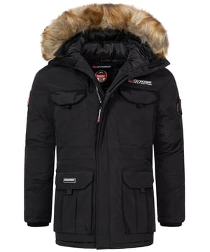 Geo Norway Herren Jacke Parka H-363  Halten Sie sich diesen Winter warm und sehen Sie stilvoll aus mit der GEO NORWAY Winterjacke Parka für Herren. Gefertigt aus langlebigen, hochwertigen Materialien, ist diese Winterjacke sowohl bequem als auch stilvoll. Mit einem Stehkragen und einer warmen Kapuze bietet diese regulär geschnittene Jacke sowohl Stil als auch Schutz vor den rauen Winterelementen. Sie verfügt über zwei Seitentaschen zur einfachen Aufbewahrung sowie zwei Brusttaschen, in denen Sie Ihr Handy, Ihre Brieftasche oder andere kleine Gegenstände verstauen können. Der aufgesetzte Kunstpelzkragen verleiht der Jacke einen modischen Touch und hält Sie gleichzeitig warm und isoliert. Mit ihrer Kombination aus Stil, Komfort und Schutz vor Kälte ist diese GEO NORWAY Winterjacke die perfekte Wahl für Ihre Wintergarderobe.