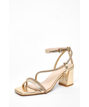 - Diamante design - Sandal style - Heel height: 9cm/3.5 inches