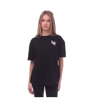 Off White Hotchpotch Arrow Casual T-shirt in zwart.- Ronde hals.- Korte mouwen.- Off-white logo in multicolor op voorkant.- Multicolor pijl op achterkant.- Skate fit.- 100% Katoen.- Ref: OWAA0890081084