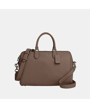 Rowan Large Satchel in Soft Pebbled Leather, Inside snap and zip pockets, Outside zip pocket,  Length: 30.00 cm,  Width: 17.50 cm,  Height: 21.00 cm