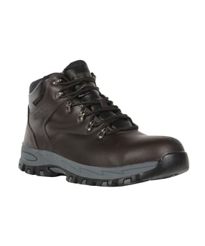 Upper: Leather. Fabric: Polyester, PU (Polyurethane). Insole: Moulded EVA. Midsole: Penetration Resistant. Outsole: Oil Resistant, Rubber. Sole Features: Durable. Fastening: Lace Up. Fabric Technology: Breathable, Isotex, Waterproof. Internal Membrane Liner, Lacing Hooks, Padded Ankle, Sealed Seams. Flat. Cut: Ankle High. Design: Debossed, Logo. Conforms to Safety Standard: EN20345:2011 S3. Toe Style: Steel Toe Cap.