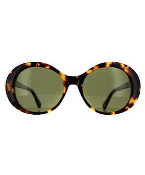 Serengeti Round Womens Shiny Tortoise Havana Mineral Polarized 555nm Green Bacall  Sunglasses are a fashionable round style crafted from lightweight acetate. The spectral control and photochromic technology adapts and filters light to perfection while Serengeti's logo features on the right lens for brand authenticity.