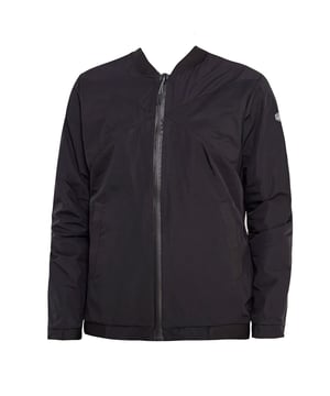 Regular fit 
Water repellent 
Windproof 
2 way separator zipper 
Great range of movement 
Full lining construction 
Water repellent zipper – Aquaguard series 
Symbolic back line 
Reflective Hexagon branding 
Soft elastic band around collar, sleeve, hem and pocket opening 
ASICS S1 functionality: Wind resistant and water resistance keeps you moving in unfavourable weather 
100% Polyester