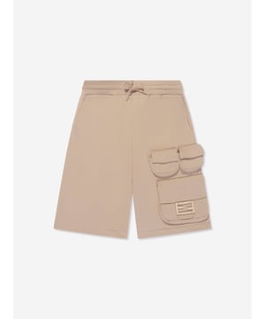 Introducing Fendi's Boys Baguette Pocket Cargo Shorts in Beige- a high-end designer piece from Italy that radiates luxury and style. Key features include: Exquisite Italian Craftsmanship: Immaculately tailored for durability and longevity in Fendi's Italian ateliers. Designer Appeal: The Baguette Pocket lends a statement, making these shorts a trendy addition to your boy's wardrobe. Supreme Comfort: Crafted from premium fabrics to provide utmost comfort, perfect for your little one's daily escapades. Must-have Beige: A versatile colour that complements all, these shorts will add a touch of elegance to his outfit. Elevate your boy's style quotient with this exclusive piece from Fendi. Order now to make a fashion statement that's hard to ignore!