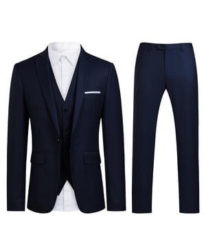 [Materialpflege] HOCHWERTIGES MATERIAL – 70 % Polyester, 30 % Viskose. Es ist bequem, atmungsaktiv, weicher, glatter, leichter zu waschen und behält seine Form. 94 % Polyester und 4 % Viskose für die Innenseite. Es atmet frei und nimmt Schweiß auf. WASCHEN – Chemische Reinigung wird empfohlen; Handwäsche ist möglich, jedoch mit kaltem Wasser. [Stildesign] SLIM FIT – Dieser Anzug hat ein spitzes Reversdesign und einen kleinen Schnitt mit 3D-Drapierung. Spitzes Revers, vier Knöpfe am Ärmel, Knopfverschluss. Flache, lockere Hose vorne mit verlängertem Hüftgurt und schrägen Seitentaschen. Slim-Fit-Anzüge sind etwas enger als Anzüge mit normaler Passform. Wenn Sie sie anziehen, machen sie Sie kleiner und schärfer. Und sehen modern und gut aus. VIELSEITIGER ANLASS – Er eignet sich für viele Anlässe, wie Hochzeiten, das tägliche Leben, Geschäftstreffen, modische Partys, jeden großen Feiertag usw. Er ist auch perfekt für junge Männer, die sich auf die Heimkehr vorbereiten und zur Schule zurückkehren. [Paket] 1 * Blazer + 1 * Hose + 1 * Weste