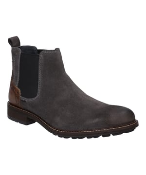 Stiefeletten-Zeit ist Herbst und Winter-Zeit. Genieße diese Zeit im Jahr mit unseren grauen Stiefeletten. Das langlebige Velour-Leder sorgt für ein langes Schuhleben. Der elastischen Einsatz ermöglicht einen guten Halt und einen leichten Einstieg in den Schuh. Vor Regen und Schnee schützt Dich die für JOSEF SEIBEL typische TopDryTex-Membran. Ausgestattet ist Jasper 50 zudem mit einem austauschbaren Wechselfußbett aus Leder. Die Fertigungsart AGO garantiert Langlebigkeit und Passformstabilität. Mit der Normalschuhweite G bietet unsere Stiefelette eine angenehme Weite. Geh Deinen Weg mit Jasper 50.