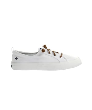 Sperry Crest Vibe Women's White Plimsolls – the perfect fusion of timeless style, coastal inspiration, and everyday comfort. These plimsolls are designed to elevate your casual look while providing exceptional comfort for all-day wear.

Key Features:

 Classic Coastal Charm:  The Crest Vibe Women's White Plimsolls by Sperry capture the essence of coastal living with their classic yet modern design. Whether you're by the shore or exploring the city, these plimsolls exude a relaxed elegance that complements various outfits.

 Quality Craftsmanship:  Crafted by Sperry, a brand renowned for its nautical heritage, these plimsolls boast impeccable craftsmanship. The attention to detail in their design ensures durability and a lasting style that withstands the test of time.

 Day-Long Comfort:  Featuring a cushioned insole and a padded collar, these plimsolls provide exceptional comfort that lasts from morning till night. The cushioning supports your feet throughout your activities, making them ideal for both leisure and light adventures.

 Effortless Slip-On Style:  The convenient slip-on design of the Crest Vibe plimsolls ensures easy on-and-off wear. Whether you're in a rush or seeking a hassle-free footwear option, these plimsolls are your go-to choice.

 Versatile White Hue:  The pristine white color of these plimsolls offers versatility in pairing with a range of outfits. From casual dresses to jeans and shorts, these plimsolls effortlessly elevate your style, making them a wardrobe essential.

 Non-Marking Outsole:  The non-marking rubber outsole not only provides reliable traction but also ensures that you can wear these plimsolls indoors without leaving scuff marks. This feature adds to the versatility and practicality of the shoes.