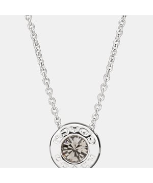 Open Circle Stone Necklace Adjustable 40.5cm - 46cm (L)