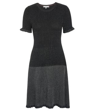 62% Viskose, 36% Polyamid, 2% Elasthan; Tommy Hilfiger Kleid; Modell: WW0WW26648 0IM; Hochwertige Verarbeitung; Weiche Viskosemischung; Rundhalsausschnitt; Kurze Ärmel; Tommy Hilfiger Logo-Details