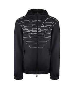 Emporio Armani Logo Mens Black Reversible Jacke