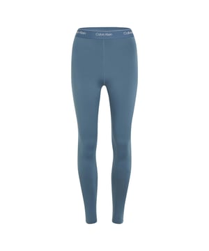 Womens Calvin Klein 7-8 Gym Leggings in blue.- Calvin Klein iconic elastic waistband.- Interior pocket at back waist.- High rise waist.- 7-8 length.- Forever stretch fabrication.- Double-knit technical stretch blend.- Wicking quick-dry material.- Ref: 00GWS4L6335BX