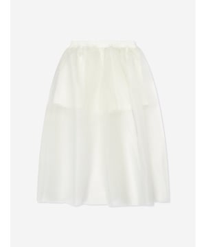 Mama Luma incorporate beautiful eco-friendly materials into their sophisticated handmade constructions. This girls skirt is reflective of the Californian label's precision of beauty. Made in the finest high quality with an elasticated waistband showcasing inner stitched shorts whilst silver glittered mesh cascades down to the ankles.  ‚ 50% Viscose, 45% Polyester, 5% Elastane