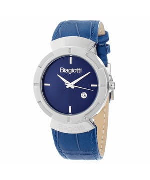 Laura Biagiotti LB0033M-02 - Reloj para hombre cuarzo acero inoxidable• material: acero inoxidable• cristal: minèral• pulsera: cuero• correa: plateado• resistencia al agua: 50 m (5 ATM)• tamaño de la caja: 40 mm