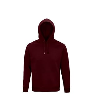 Material: 80% Organic Cotton, 20% Recycled Polyester. Fabric: Brushed Back Fleece. 280gsm. Design: Plain. Hood Features: Drawcord, Lined. Hem: Elasticated. Half Moon Back Yoke, Metal Eyelets, Unbranded Size Label. Fabric Technology: OCS Certification. Cuff: Elasticated. Neckline: Hooded, Taped. Sleeve-Type: Long-Sleeved, Raglan. Pockets: Pouch Pocket. Fastening: Pull Over.