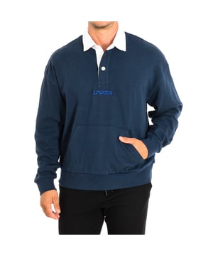 Long Sleeve Polo La Martina.
 Navy Color
 Ideal to complete a casual and modern look.
 Contrasting lapel collar.
 Medium button closure on the front.
 Embroidered logo on the upper front.
 Kangaroo pocket on the front.
 Seams seen in tone.

 Composition: 100% Cotton.

 - Wash maximum at 30ºC.
 - Iron at medium temperature, max. 110ºC.
 - It does not allow the use of a dryer.
 - Do not bleach.
 - Does not admit dry cleaning.
 Composition: 100% cotton.
 Care:
- Wash maximum at 30ºC.
 - Iron at medium temperature, max. 110ºC.
 - It is not allowed to use a dryer.
 - Do not use bleach.
 - Does not support dry cleaning.