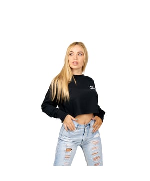 Short sweatshirt Superb.
 Round neckline with ribbed finish.
 Brand embroidery on the front.
 Ribbed finished cuff.
 Seams seen in tone.
 Composition: 100% cotton
 Care:
- Wash at max. 40ºC.
 - Do not use bleach.
 - Iron at low temperature.
 - Do not dry clean.
 - Do not use dryer.