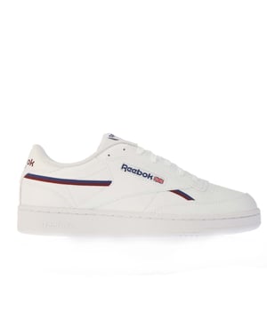 Heren Reebok Classics Club C 85 Vegan Trainers in wit.- Bovenwerk van vegan textiel.- Vetersluiting.- Paneelontwerp.- Archieflogo en vensterdoos. - Zijstreep details. - Logo patch aan de zijkant. - Logo op de tong.- Geperforeerde toebox.- Ronde teen.- Platte rubberen zool.- Ref.: 100047079